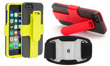 Load image into Gallery viewer, Griffin Red/Green FastClip Armband and Clip for iPhone 5/5s