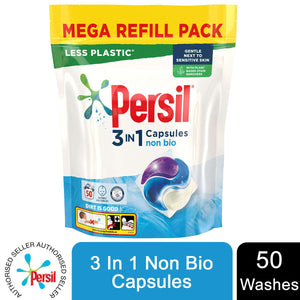 Laundry Bundle 1x50W Persil Non-Bio Capsules & 1x58W Comfort Fabric Conditioner