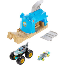 Load image into Gallery viewer, Hot Wheels Monster Trucks Pit and Launch Play Set Asst