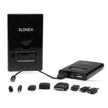 Load image into Gallery viewer, Portable ELONEX PowerBank 6000mAh with Smart LED Display for Mobile Phone, Black