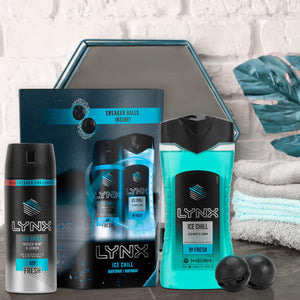 Lynx Ice Chill Gift Set, For Men, Brothers, Boys & Teens, Shower Gel & Deodorant