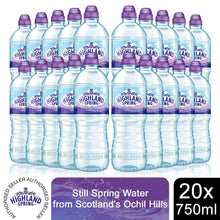 Load image into Gallery viewer, 20x750ml Highland Spring Still Sportscap Water Bottle, Fully Recyclable