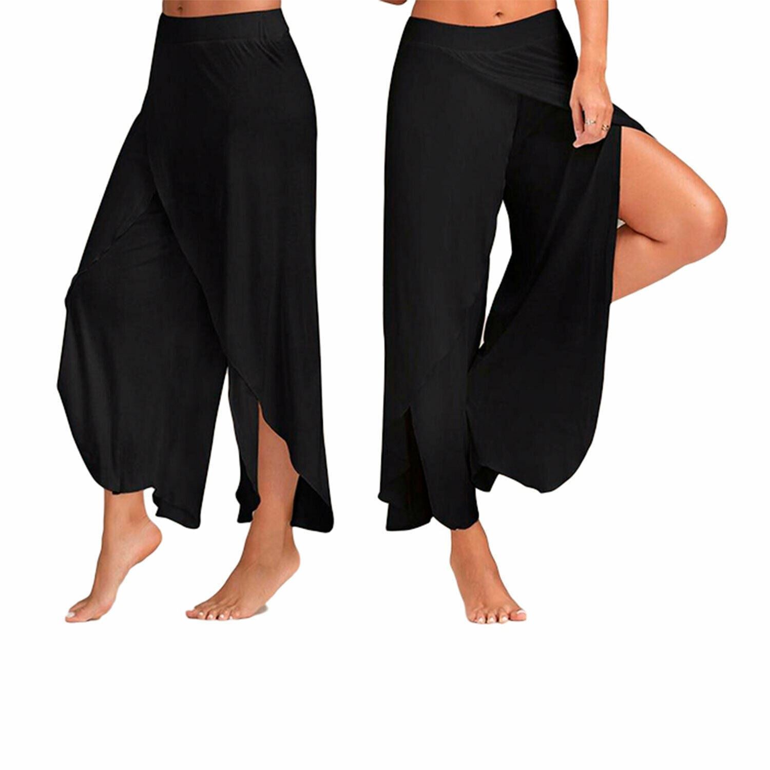 Super Soft Cotton Spandex Harem Style Yoga Pilates Pants, Black - XXL –  Avant Garde Brands