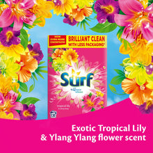 Load image into Gallery viewer, 130W Surf Tropical Lily Laundry Powder &amp; 58W Comfort Sunburst Fabric Conditioner