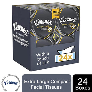 Kleenex Extra Large Man Size Compact Facial Tissues - 24 or 48 Box