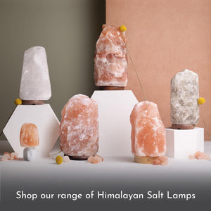 Haven Himalayan Crystal Handcrafted Salt Lamp Wooden Base, Extra Extra Large