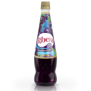 Ribena Concentrate No Added Sugar Blackcurrant Squash Drink 850ml, 12 Pack