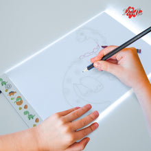 Load image into Gallery viewer, Doodle A4 Ultra-Thin Portable LED Tracing Pad with USB Cable, Dinosaur or Unicorn