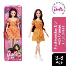 Load image into Gallery viewer, Barbie Fashionista Doll #160 - Orange Fruit Dress