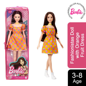 Barbie Fashionista Doll #160 - Orange Fruit Dress