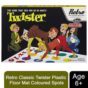 Retro Classic Twister Plastic Floor Mat Coloured Spots