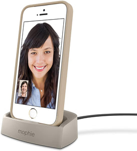 Mophie Desktop Charging Dock Lightning for Iphone 5/5s/6/6s/ Gold