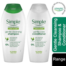 Load image into Gallery viewer, 400ml Simple Kind to Hair GentleCleansing Shampoo &amp; Conditioner DuoWithVitaminB5