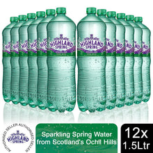 Load image into Gallery viewer, 12x1.5L Highland Spring Sparkling Spring Water from Scotland&#39;s Ochil Hills