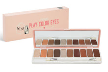 Load image into Gallery viewer, 10 Colour Matte EyeShadow Pallette and 7 piece rose gold professional Make Up Brushes