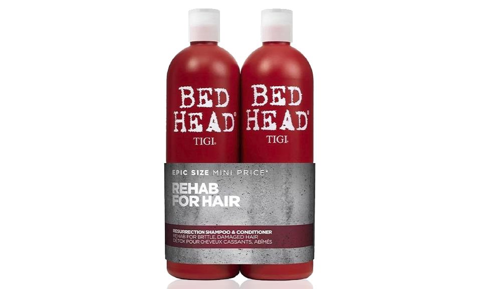 Bed Head by TIGI Urban Antidotes Resurrection Shampoo&Conditioner for Damaged Hair, Duo Pack 750ml