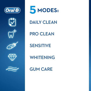 Oral-B Genius 8000 Electric Toothbrush with Heads & Travel Case, Rose Gold