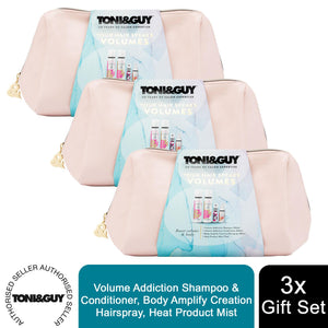 TONI&GUY Your Hair Speaks Volumes Shampoo, Conditioner & Hairspray 4pcs Gift Set