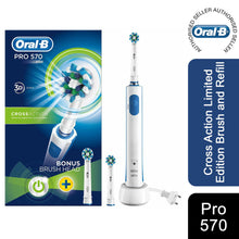 Load image into Gallery viewer, Oral B Pro 570 Cross Action Limited Edition Brush and Refill