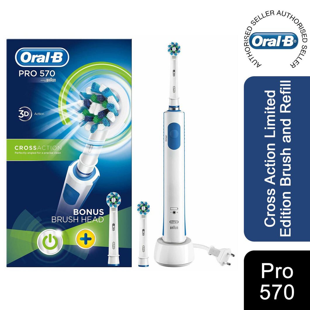 Oral B Pro 570 Cross Action Limited Edition Brush and Refill