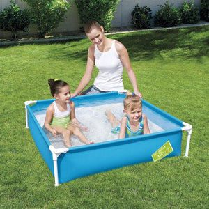 Bestway Splash and Play Rectangular Blue Frame Pool 48'' x 48'' x 12'', 365L