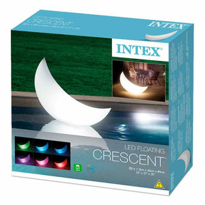 Intex 68693 Led Floating Halfmoon Garden Lamp/Light Crescent
