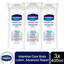 Load image into Gallery viewer, Vaseline Intensive Care Body Lotion, 3 Pack, 400ml