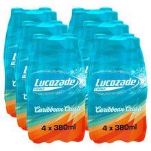 Load image into Gallery viewer, Lucozade Energy Caribbean Crush Sparkling Drink Powered By Glucose, 24x380ml