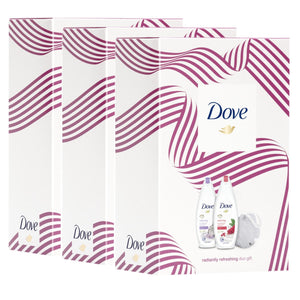 Dove Radiantly Refreshing Gift Set, Shower Gel & Deodorant, Present For Women, Girls