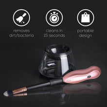 Load image into Gallery viewer, Envie Makeup Brush Cleaner &amp; Dryer, Battery Powered &amp; Deep Cleaning, Rose Gold