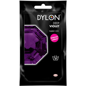 DYLON Hand Fabric Dye Sachet, Deep Violet, 2 Packs of 50g