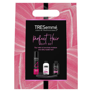 TRESemme Perfect Hair Shampoo, Conditioner, Spray Gift Set for Her w/ Hairbrush