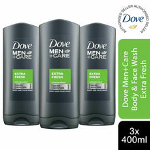 Load image into Gallery viewer, 3pk or 6pk of 400ml Dove Men+Care Micro Moisture Body &amp; Face Wash