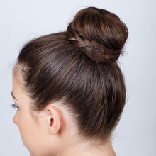 Load image into Gallery viewer, Pretty Small Hair Doughnut Bun Ring 60mm Dark Brown