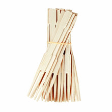 Load image into Gallery viewer, ECO Connection Pack Of 50 Disposable Natural Bamboo Skewer Forks