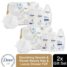 Load image into Gallery viewer, Dove Nourishing Secrets Nourishing Rituals Beauty Bag and Puff Gift Set , 2pk