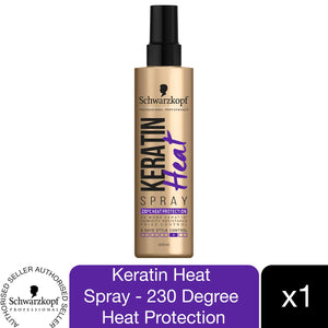 Schwarzkopf Professional Styling Keratin Heat Spray, 230°C Heat Protection,200ml