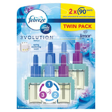 Load image into Gallery viewer, Ambi Pur 3VOLUTION Twin Pack Plug Refill, Cotton Fresh or Spring,  20ml