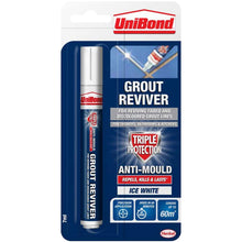 Load image into Gallery viewer, Unibond Easy to Use Triple Protection Anti-Mould Grout Reviver Pen 7ml, 2 Pack