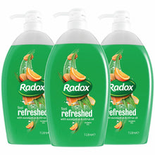 Load image into Gallery viewer, Radox Shower Gel, Pack of Three, 1 L