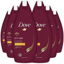 Load image into Gallery viewer, 6pk of 720ml Dove Pro Age 0% Sulfate SLES Skin Moisturiser Body Wash