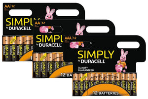 Duracell Simply AA or AAA Multipurpose Batteries