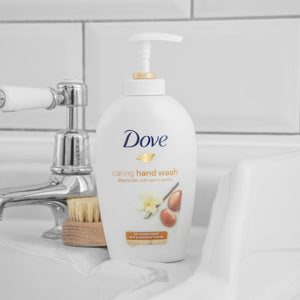 3x of 250ml Dove Shea Butter&Warm Vanilla Caring Hand Wash for Moisturised Hands