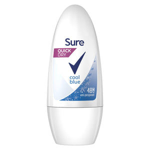 Sure Women Motion Sense Deodorant Roll-On, Cool Blue, 6 Pack, 50ml