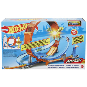 Hot Wheels Massive Loop Mayhem Track Set and Car