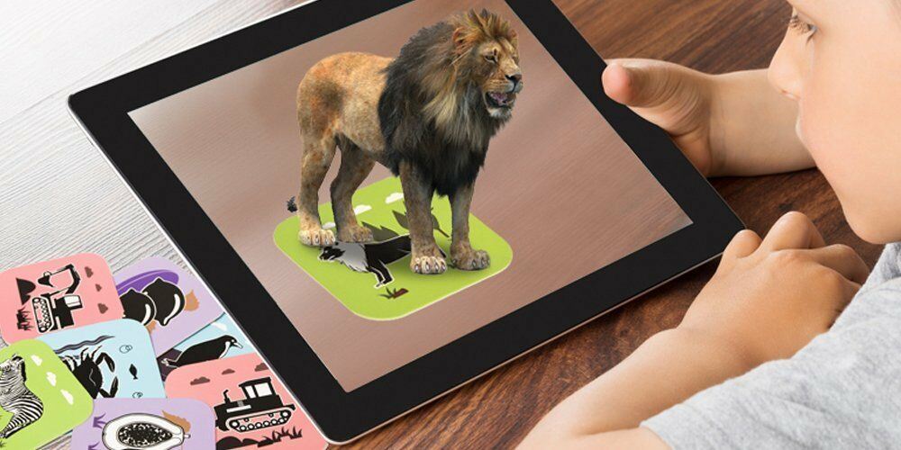 Augmented Reality Cards, Perfect Toy to Educate with 108 Cards With Storage Bag