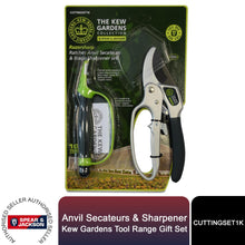 Load image into Gallery viewer, Spear &amp; Jackson Gift Set Anvil Secateurs &amp; Sharpener, Kew Gardens Tool Range