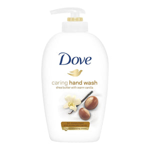 3x of 250ml Dove Shea Butter&Warm Vanilla Caring Hand Wash for Moisturised Hands