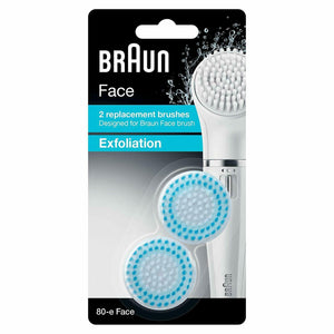 Braun Face Exfoliation Pore Deep Cleaning Replacement Brushes 2pk
