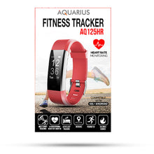 Load image into Gallery viewer, Aquarius Touch Screen Fitness Activity Tracker with Dynamic HRM - Red